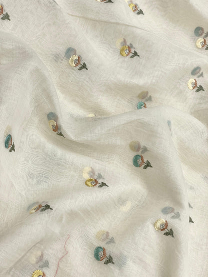 Chanderi Multithread Embroidery(44"inch)