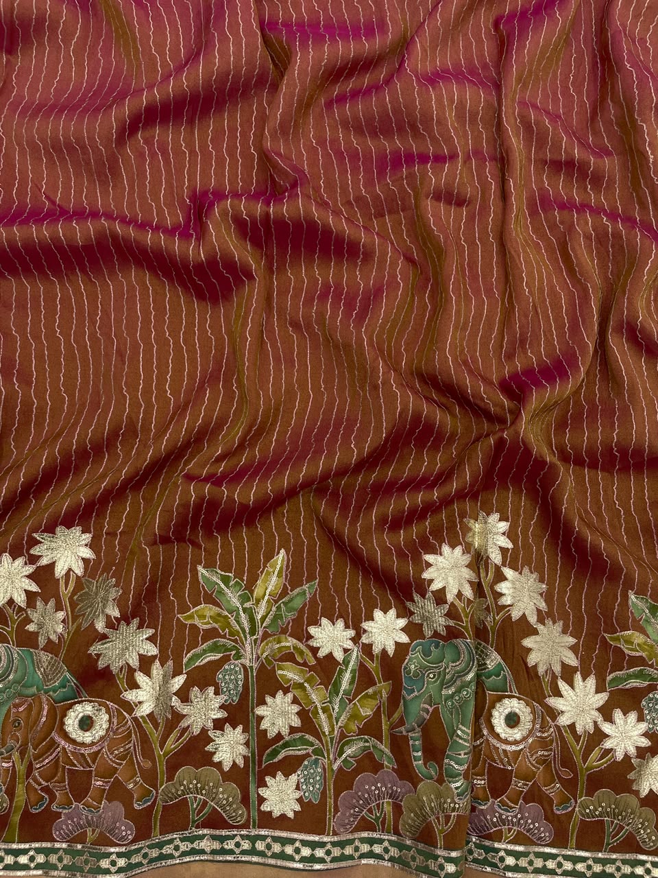 Tissue Print With Embroidery (54"inch)