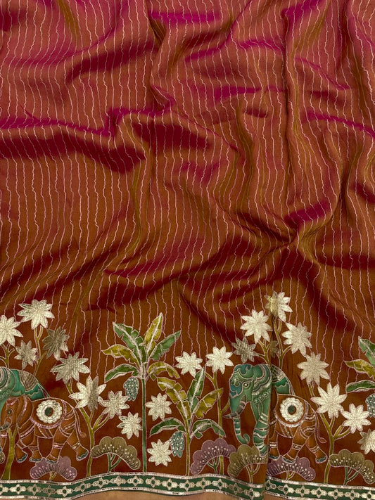 Tissue Print With Embroidery (54"inch)