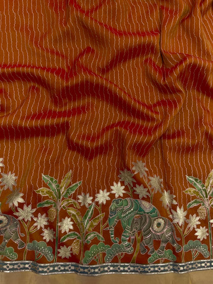 Tissue Print With Embroidery (54"inch)