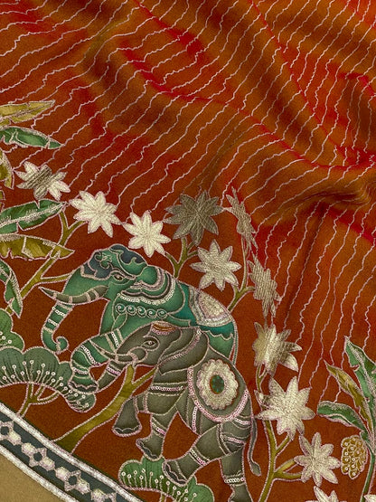 Tissue Print With Embroidery (54"inch)