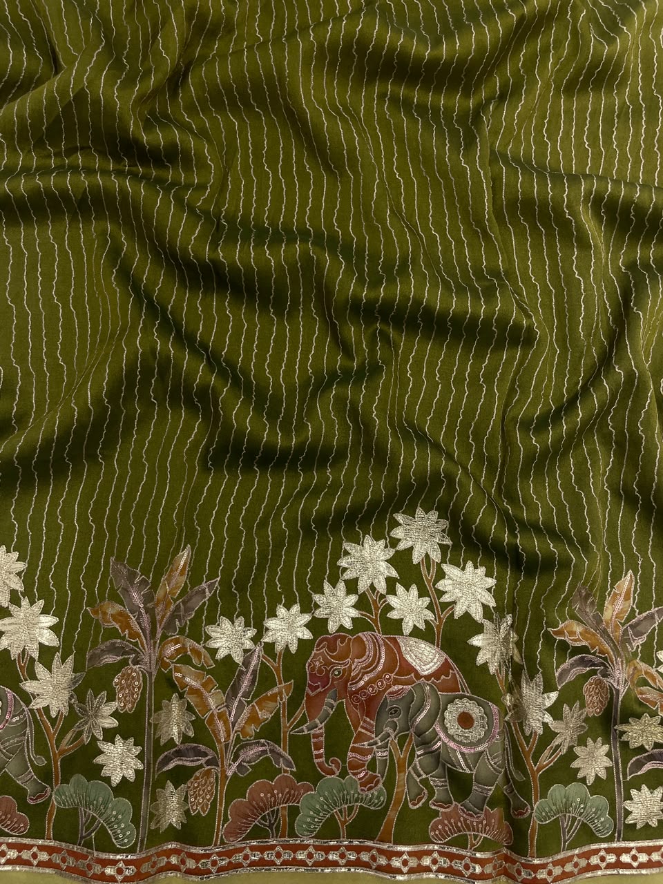 Tissue Print With Embroidery (54"inch)