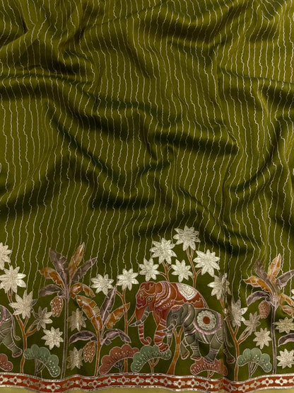 Tissue Print With Embroidery (54"inch)