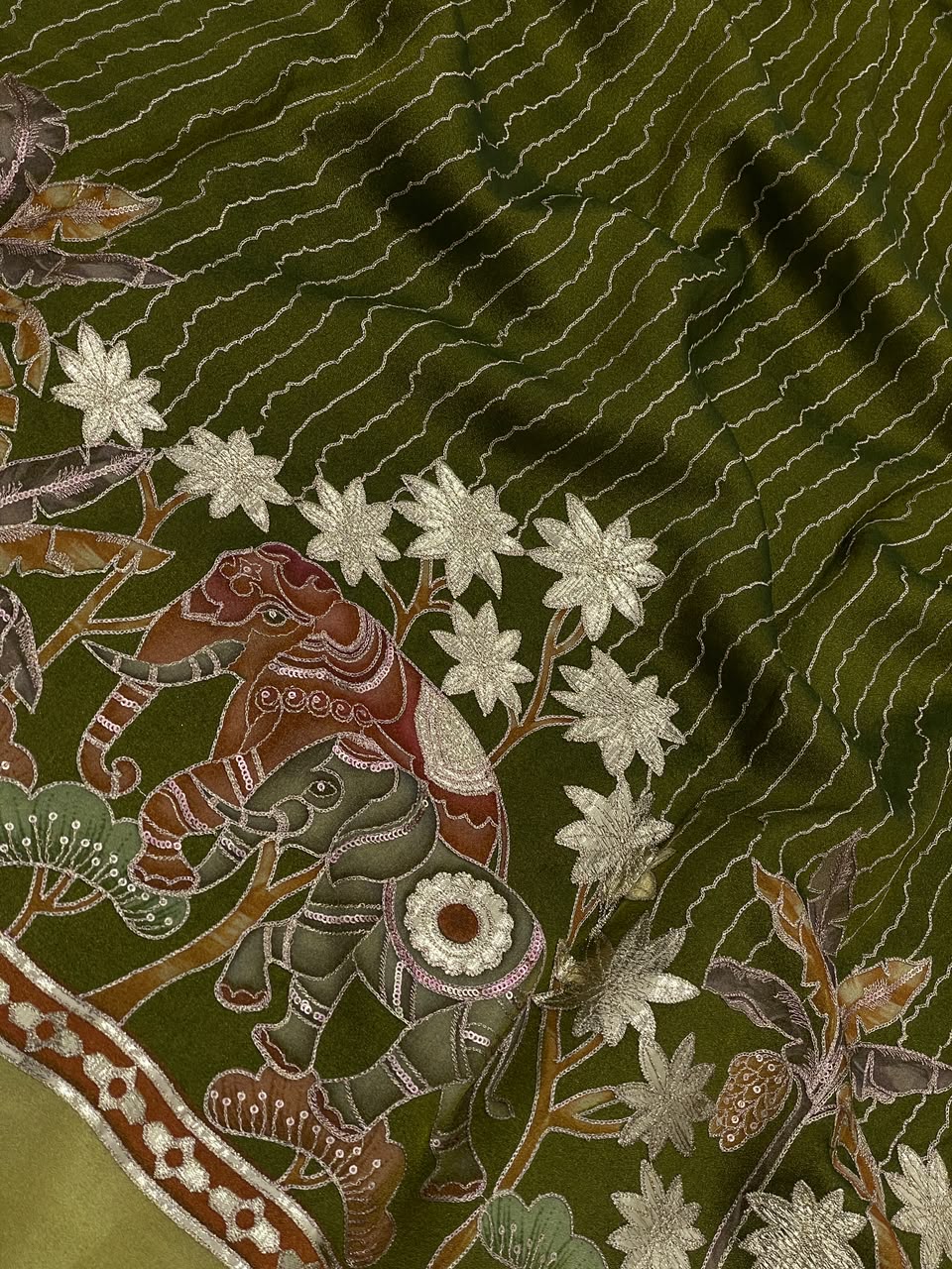 Tissue Print With Embroidery (54"inch)
