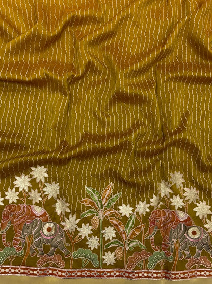 Tissue Print With Embroidery (54"inch)