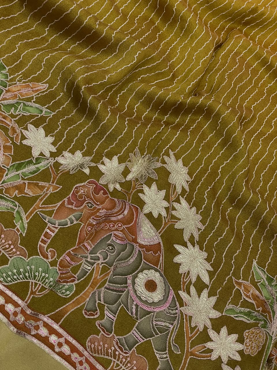 Tissue Print With Embroidery (54"inch)