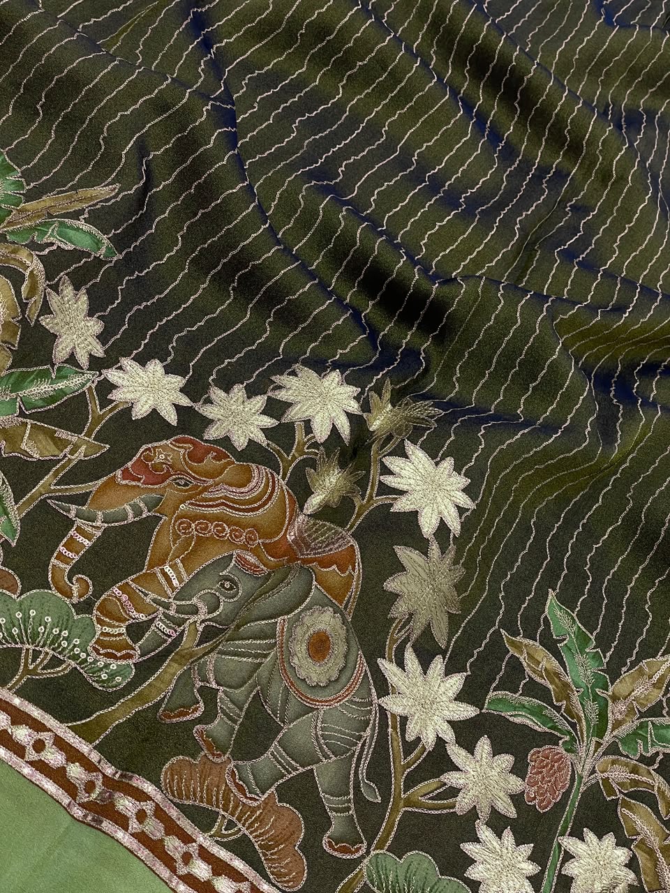 Tissue Print With Embroidery (54"inch)