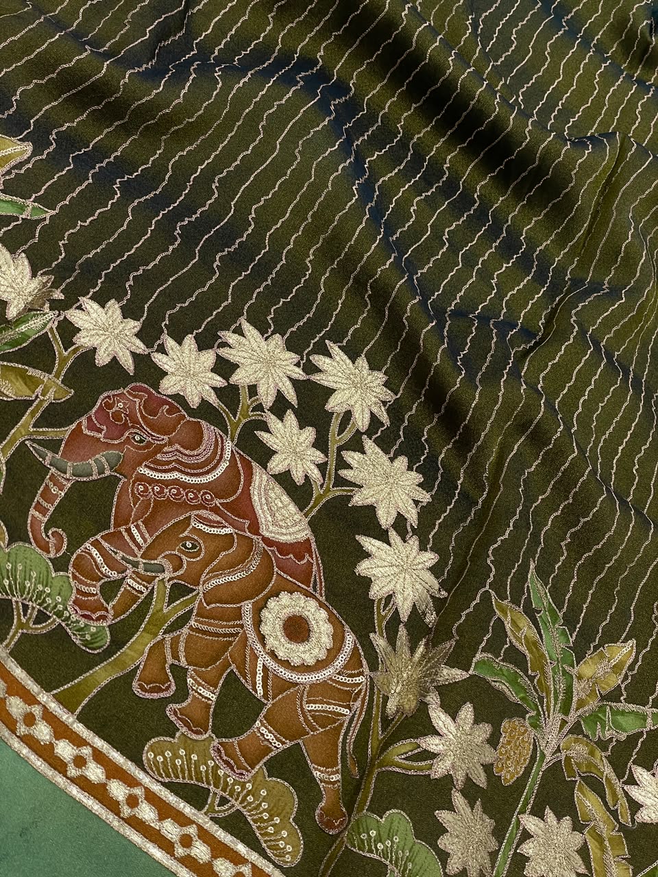 Tissue Print With Embroidery (54"inch)
