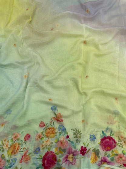 Chanderi Shaded Print (54"inch)