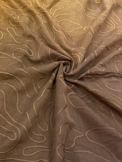 Silk Chanderi 4d Shaded Embroidery
