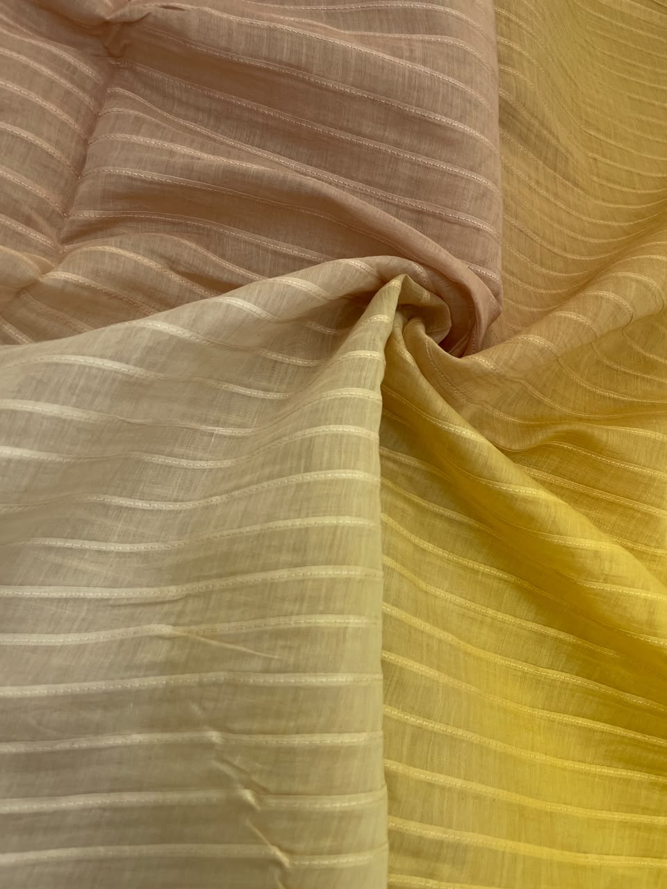 Chanderi Shaded Pintex Embroidery(44"inch)