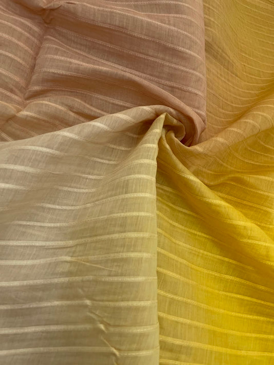 Chanderi Shaded Pintex Embroidery(44"inch)