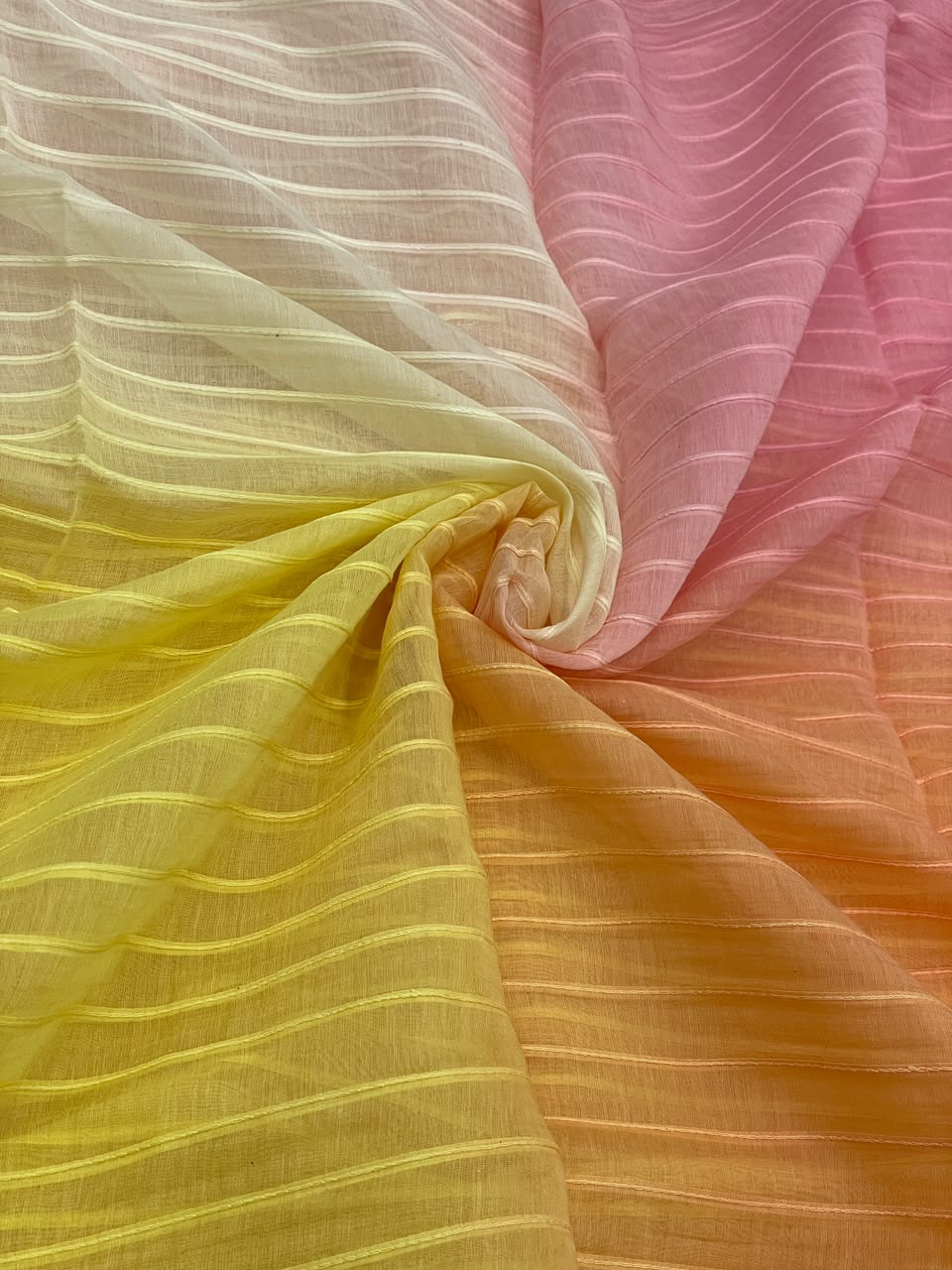 Chanderi Shaded Pintex Embroidery(44"inch)