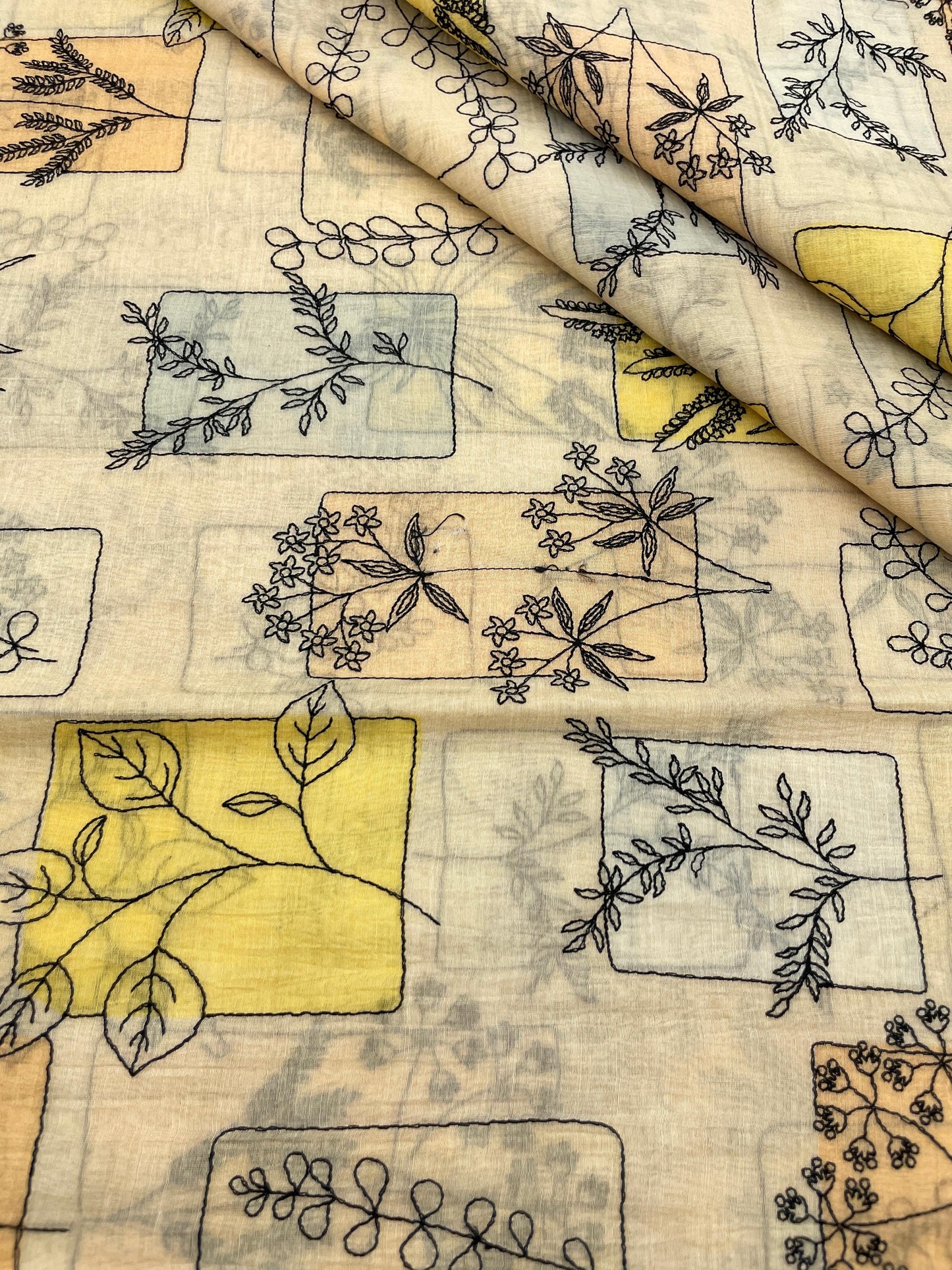 Chanderi Embroidery (44"inch)
