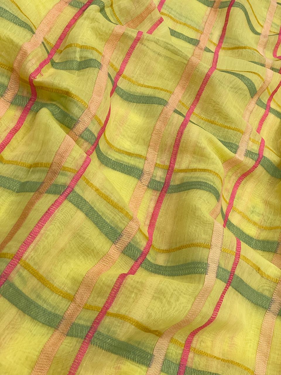 Chanderi Embroidery (44"inch)