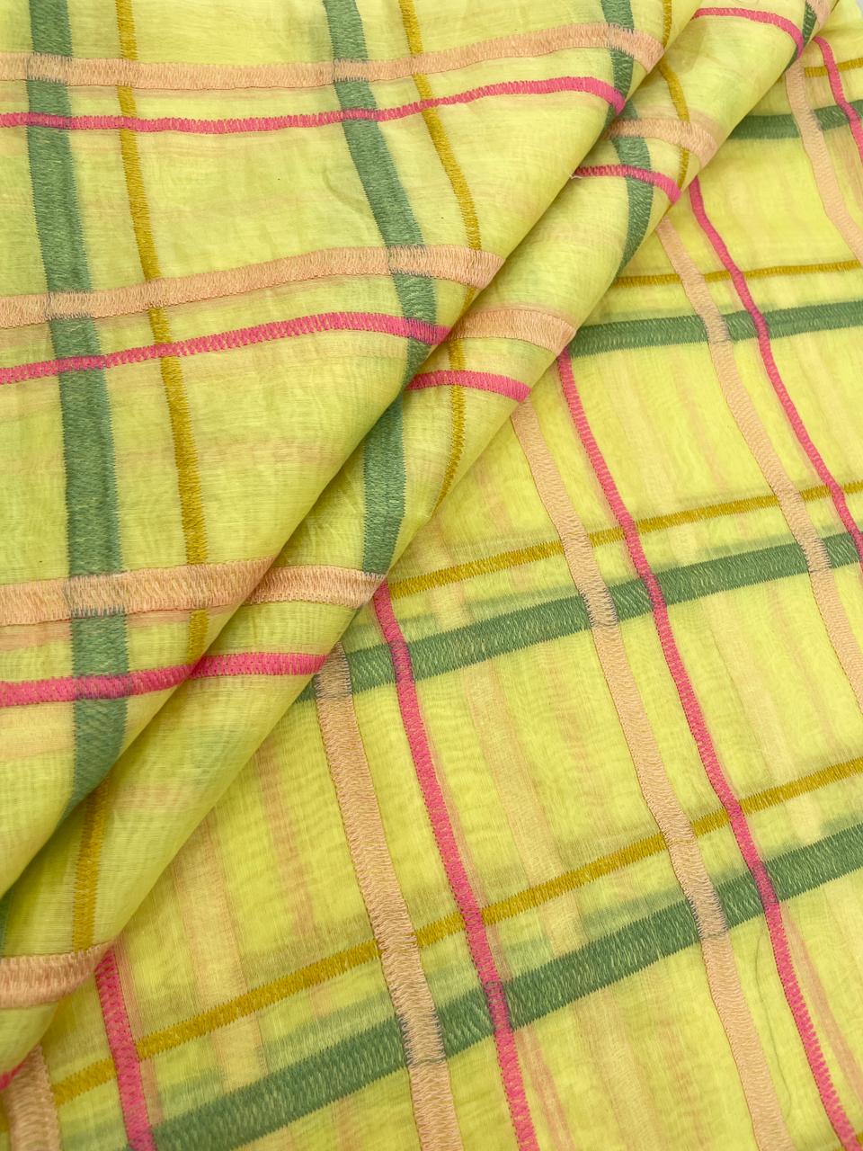 Chanderi Embroidery (44"inch)