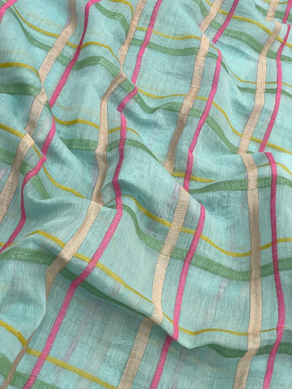 Chanderi Embroidery (44"inch)