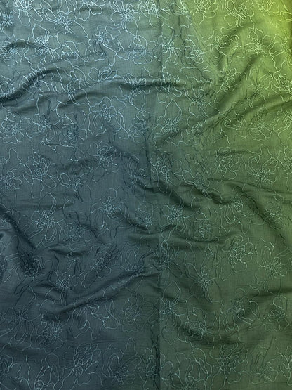 Silk Chanderi 4d Shaded Embroidery(44"inch)