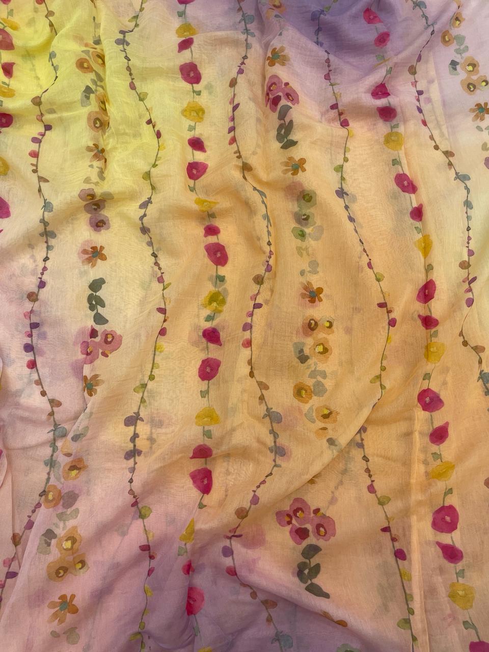 Chanderi Shaded Print
