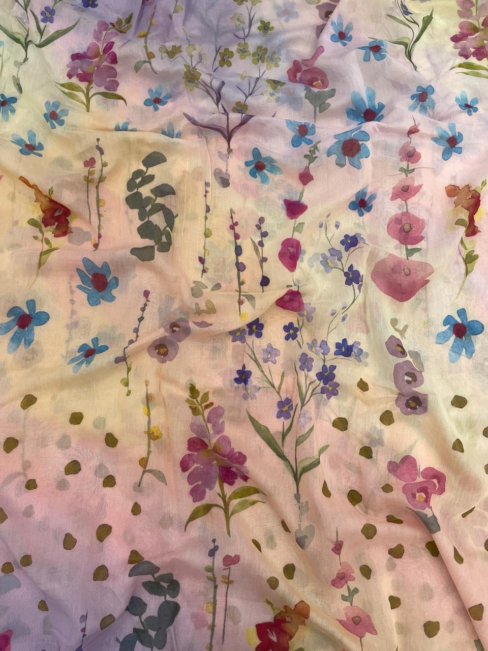 Chanderi Shaded Print
