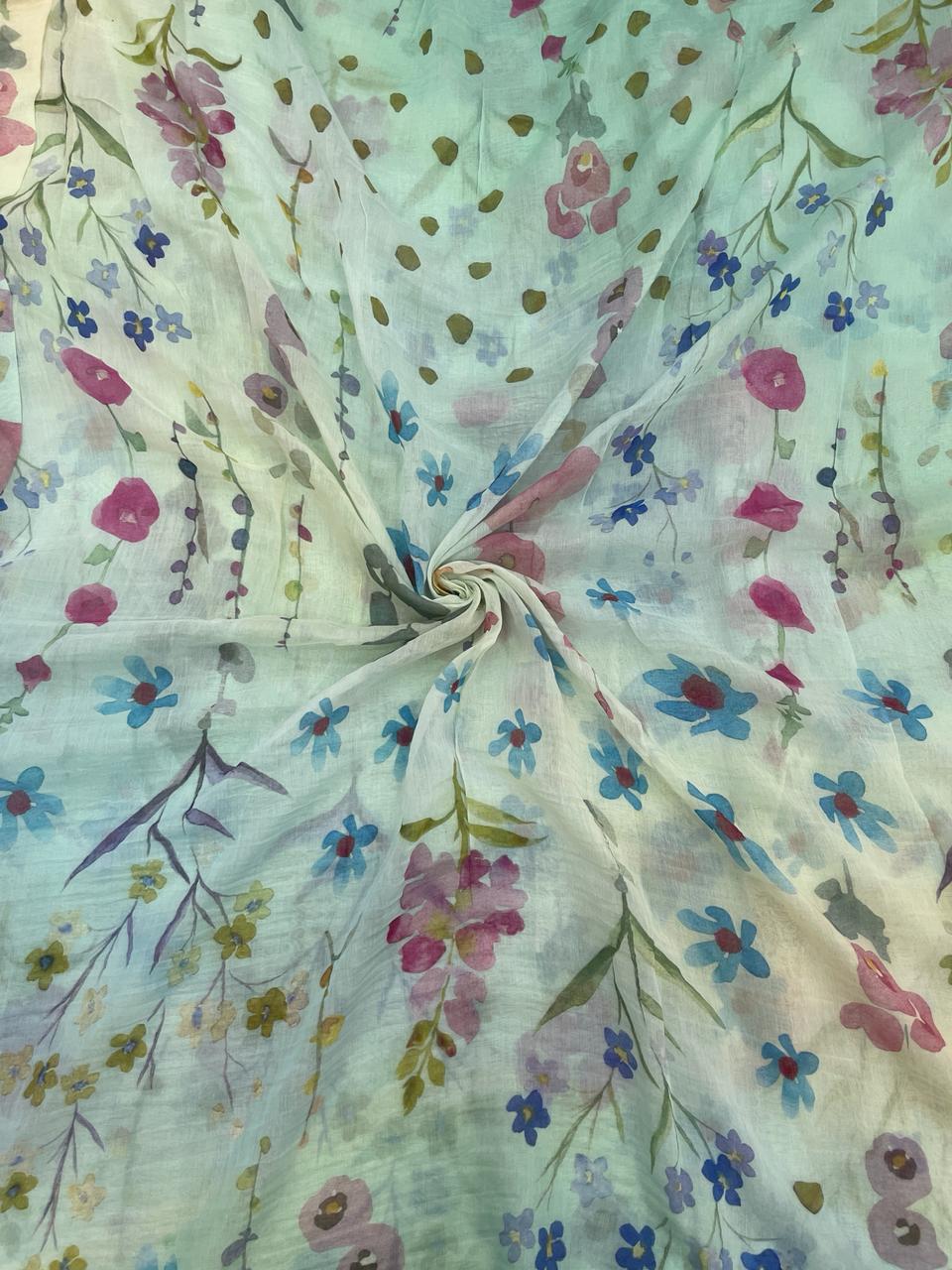 Chanderi Shaded Print