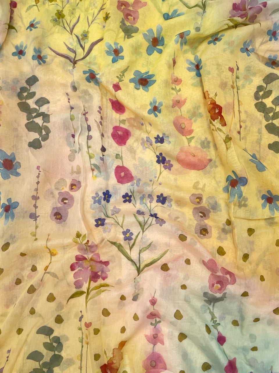 Chanderi Shaded Print