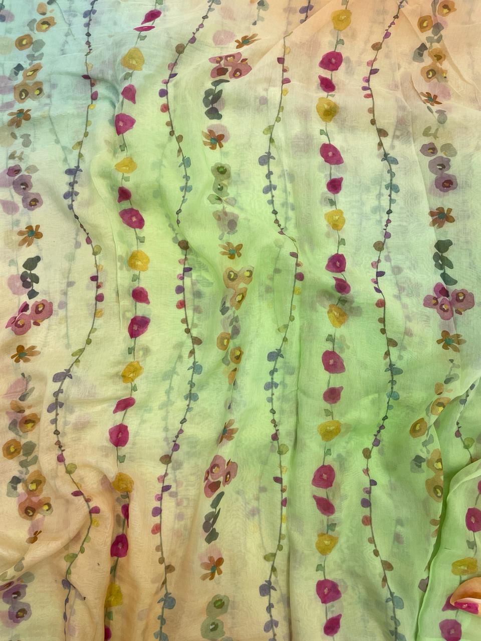 Chanderi Shaded Print
