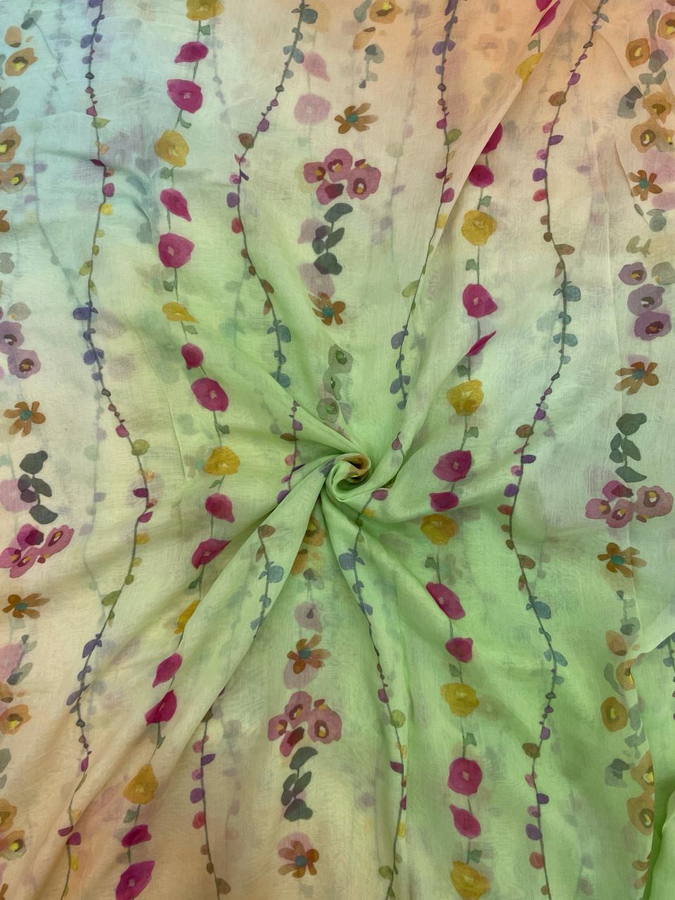 Chanderi Shaded Print