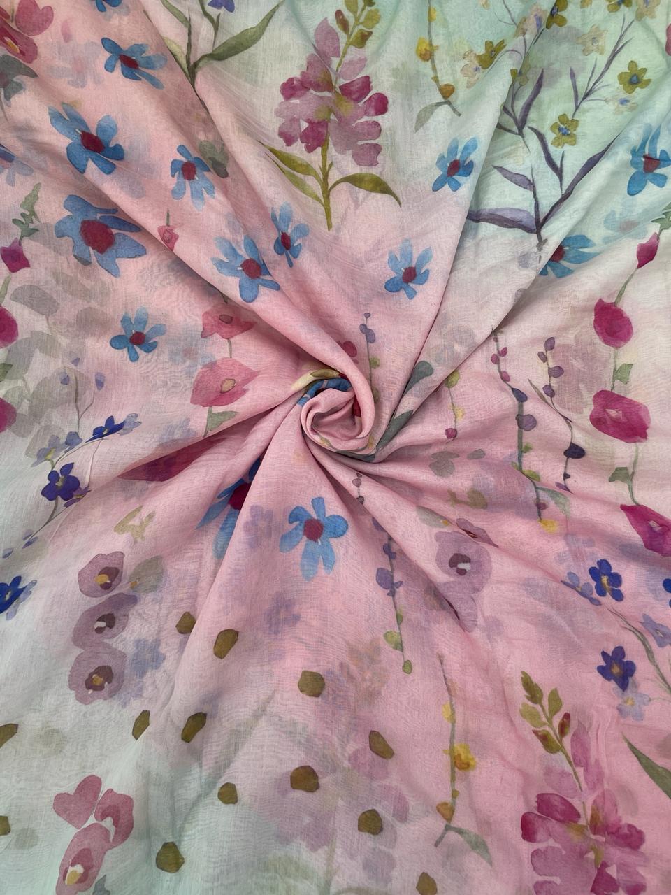 Chanderi Shaded Print