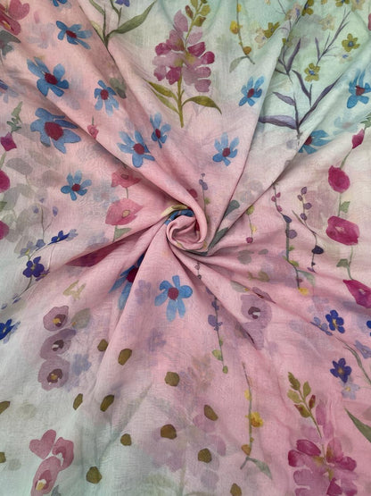 Chanderi Shaded Print