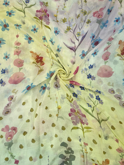 Chanderi Shaded Print