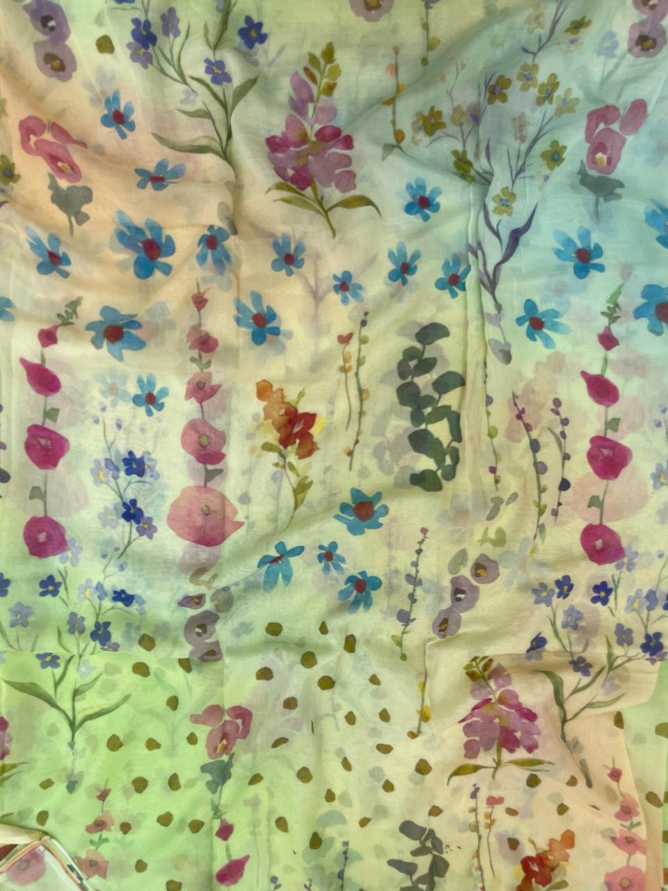 Chanderi Shaded Print