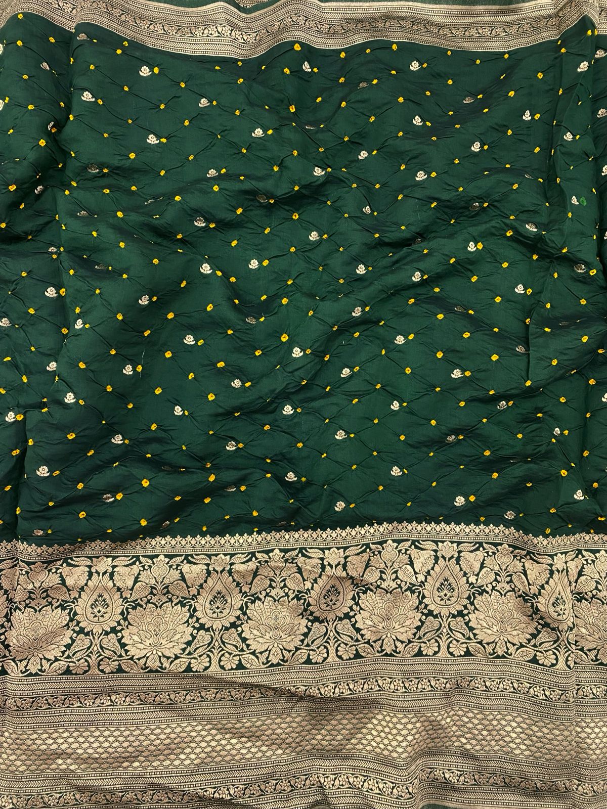 Silk Hand Bandhani Pannel Embroidery