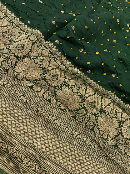 Silk Hand Bandhani Pannel Embroidery