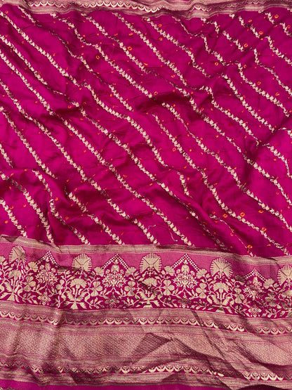 Silk Hand Bandhani Pannel Embroidery