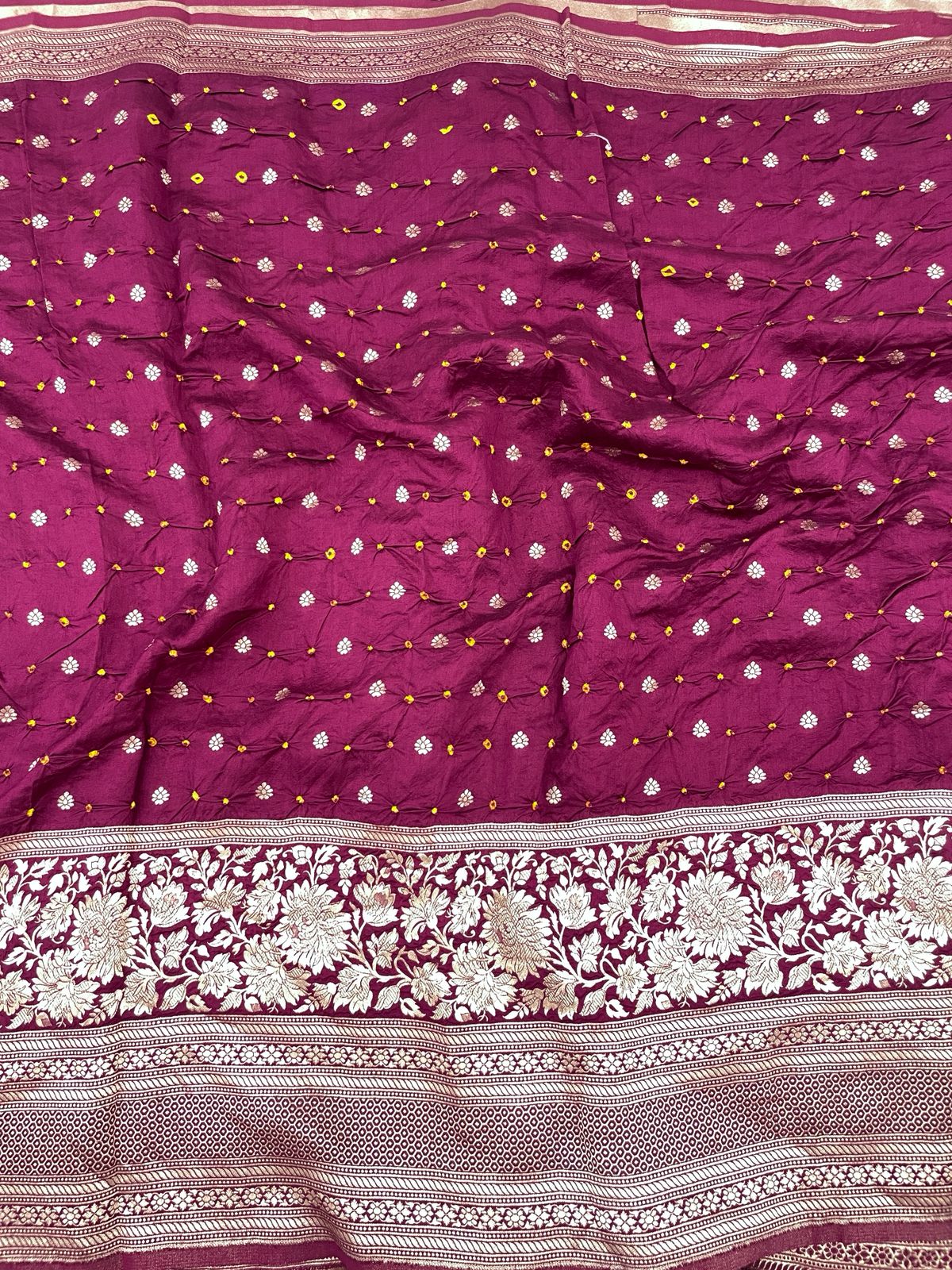 Silk Hand Bandhani Pannel Embroidery