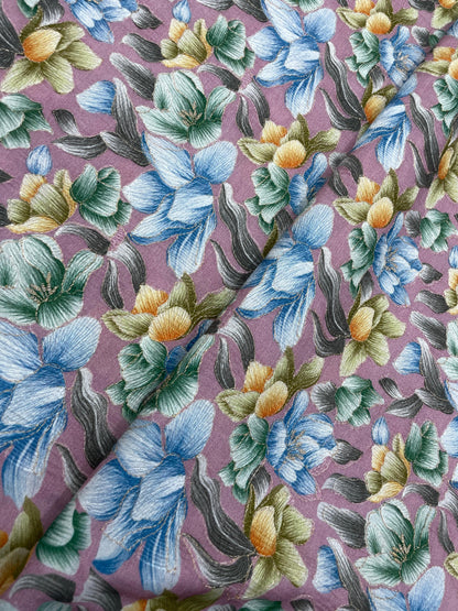 Dola Silk Position Print Embroidery (44"inch)