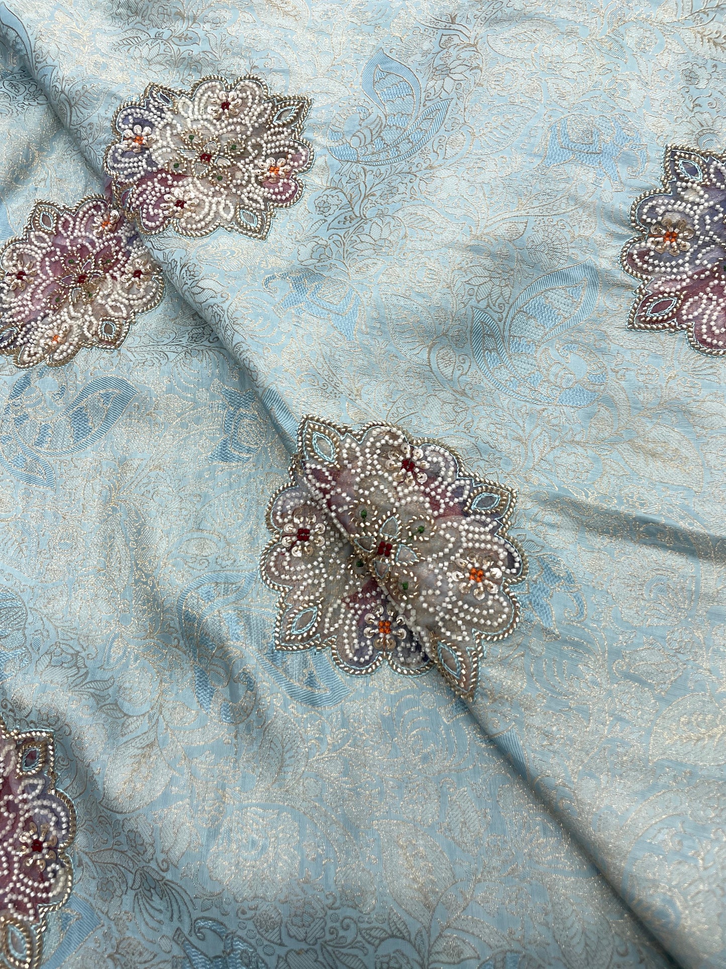 Banarasi Brocade With Beads Embroidery