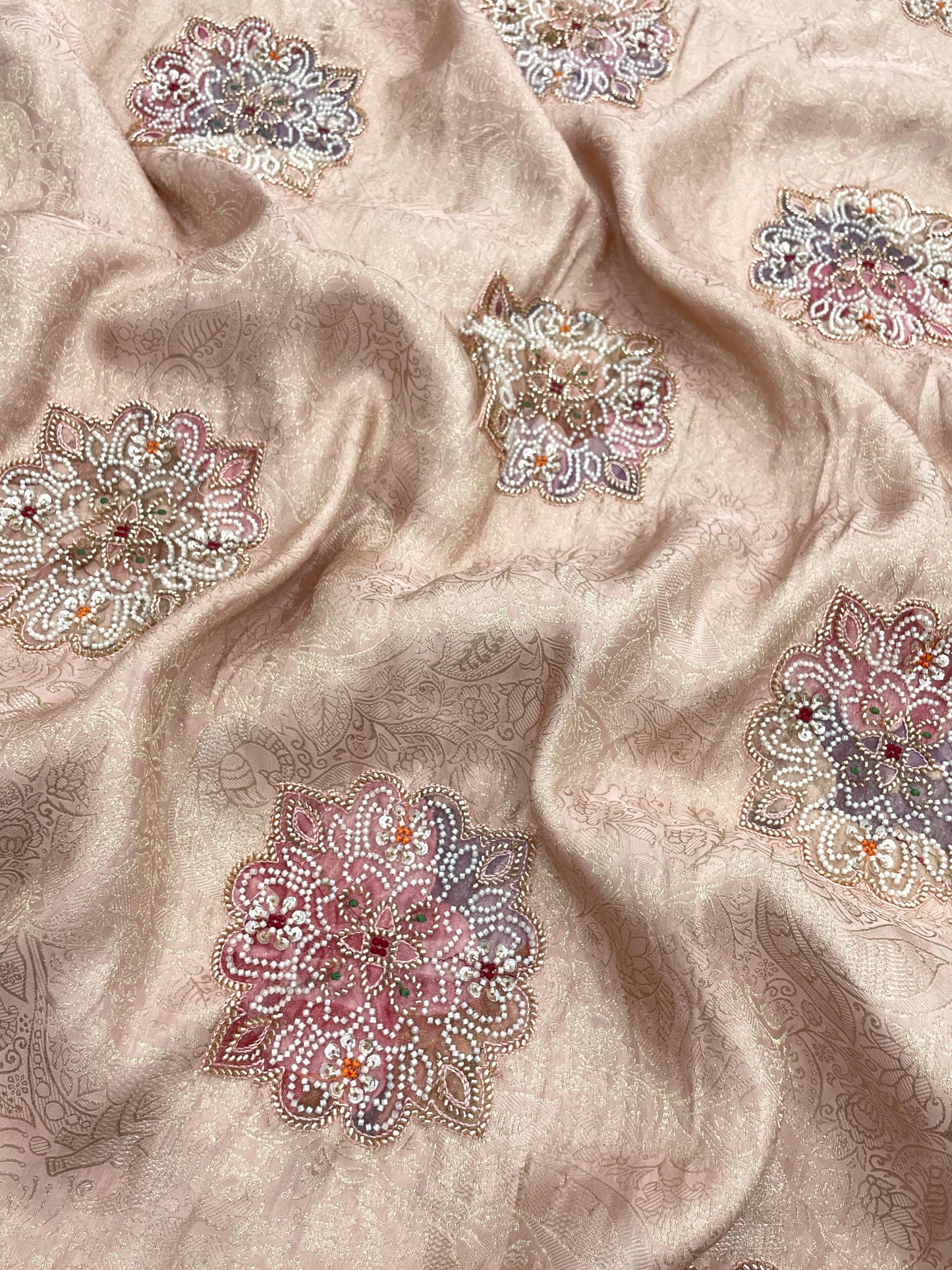 Banarasi Brocade With Beads Embroidery