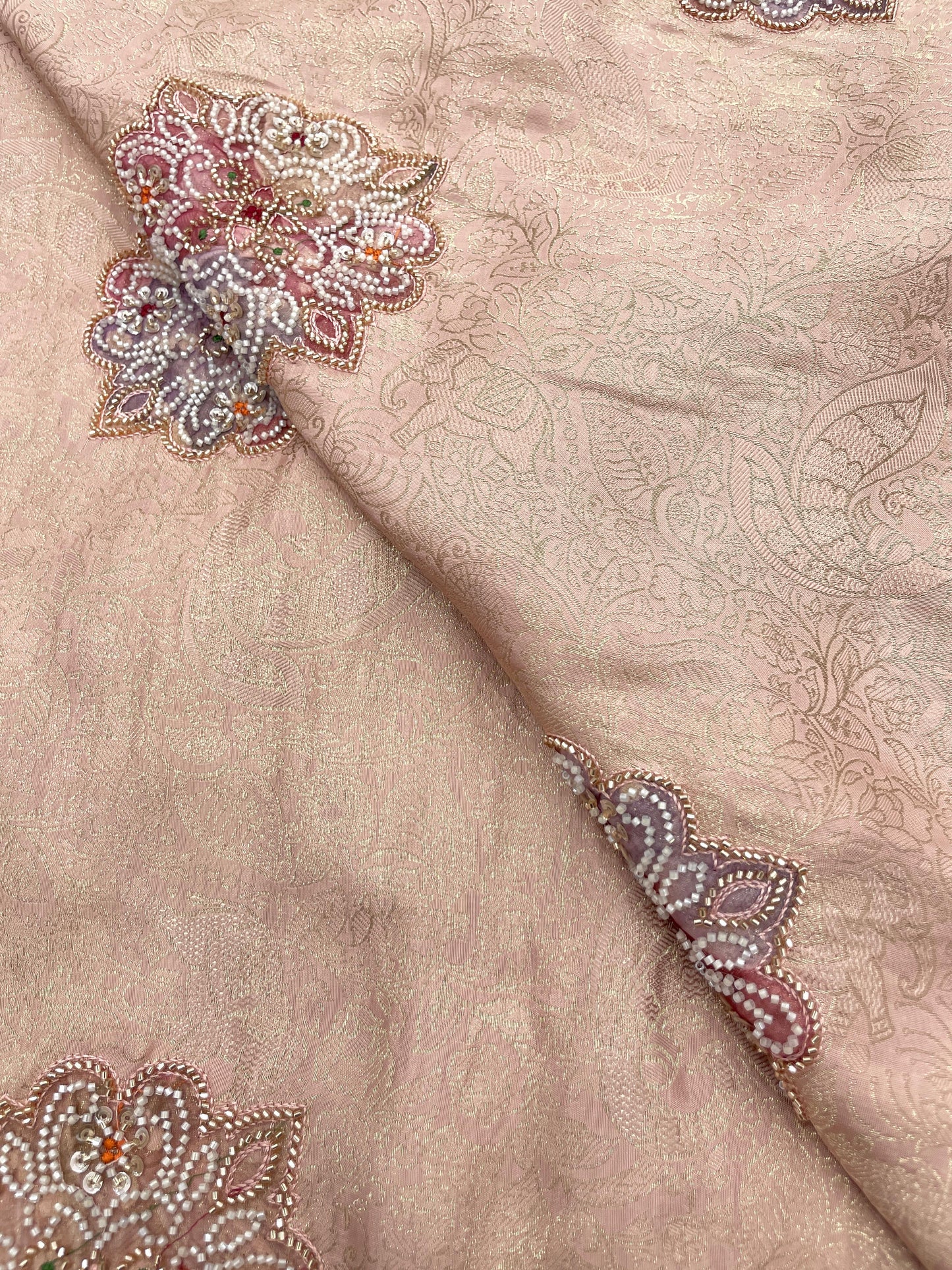 Banarasi Brocade With Beads Embroidery
