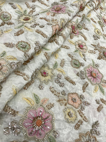 Chanderi Beads Embroidery