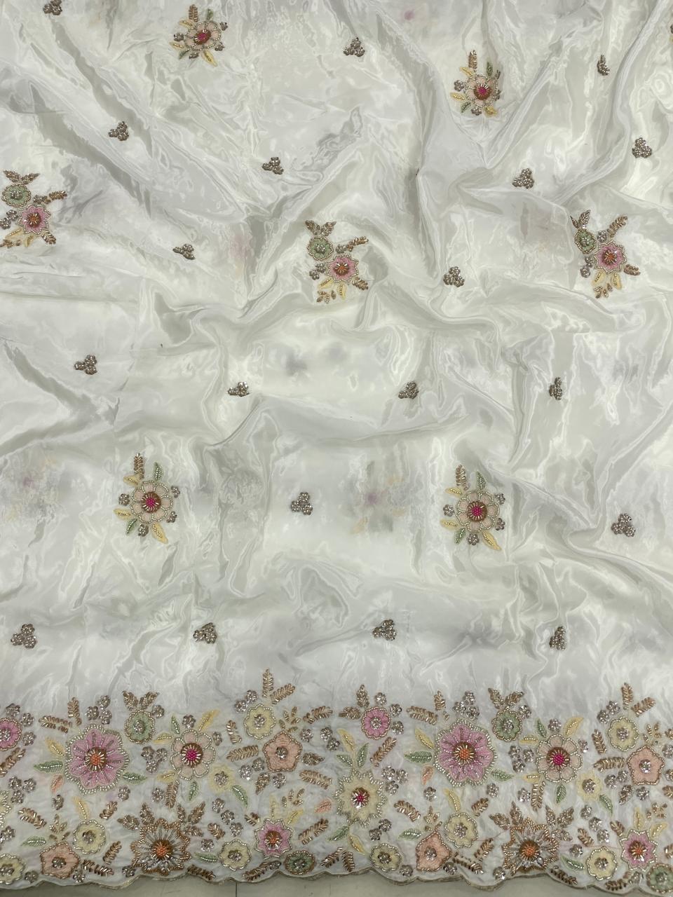 Chanderi Beads Embroidery