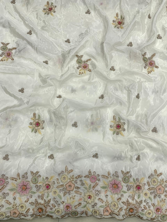 Chanderi Beads Embroidery