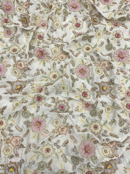 Chanderi Beads Embroidery