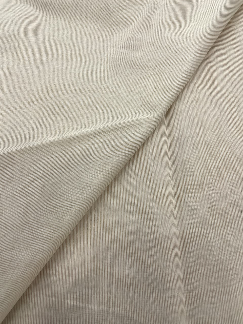 Dyeable Chanderi Tissue Stripes (44'inch)