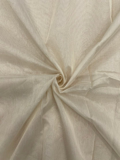Dyeable Chanderi Tissue Stripes (44'inch)
