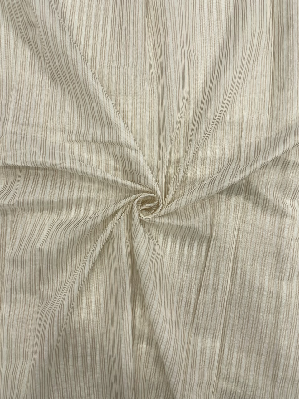 Dyeable Chanderi Tissue Stripes (44'inch)