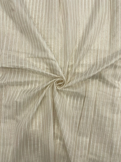 Dyeable Chanderi Tissue Stripes (44'inch)