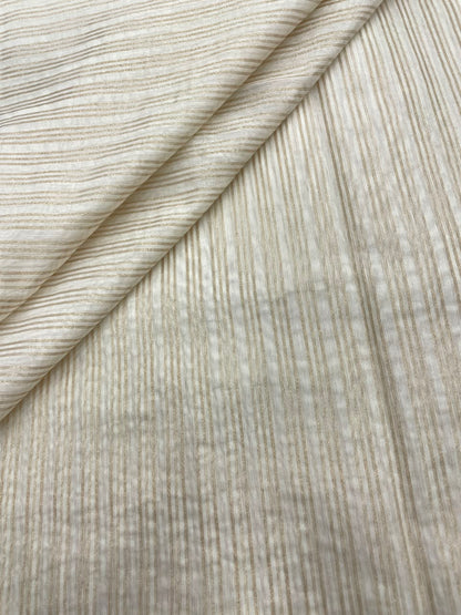 Dyeable Chanderi Tissue Stripes (44'inch)