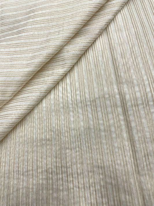 Dyeable Chanderi Tissue Stripes (44'inch)